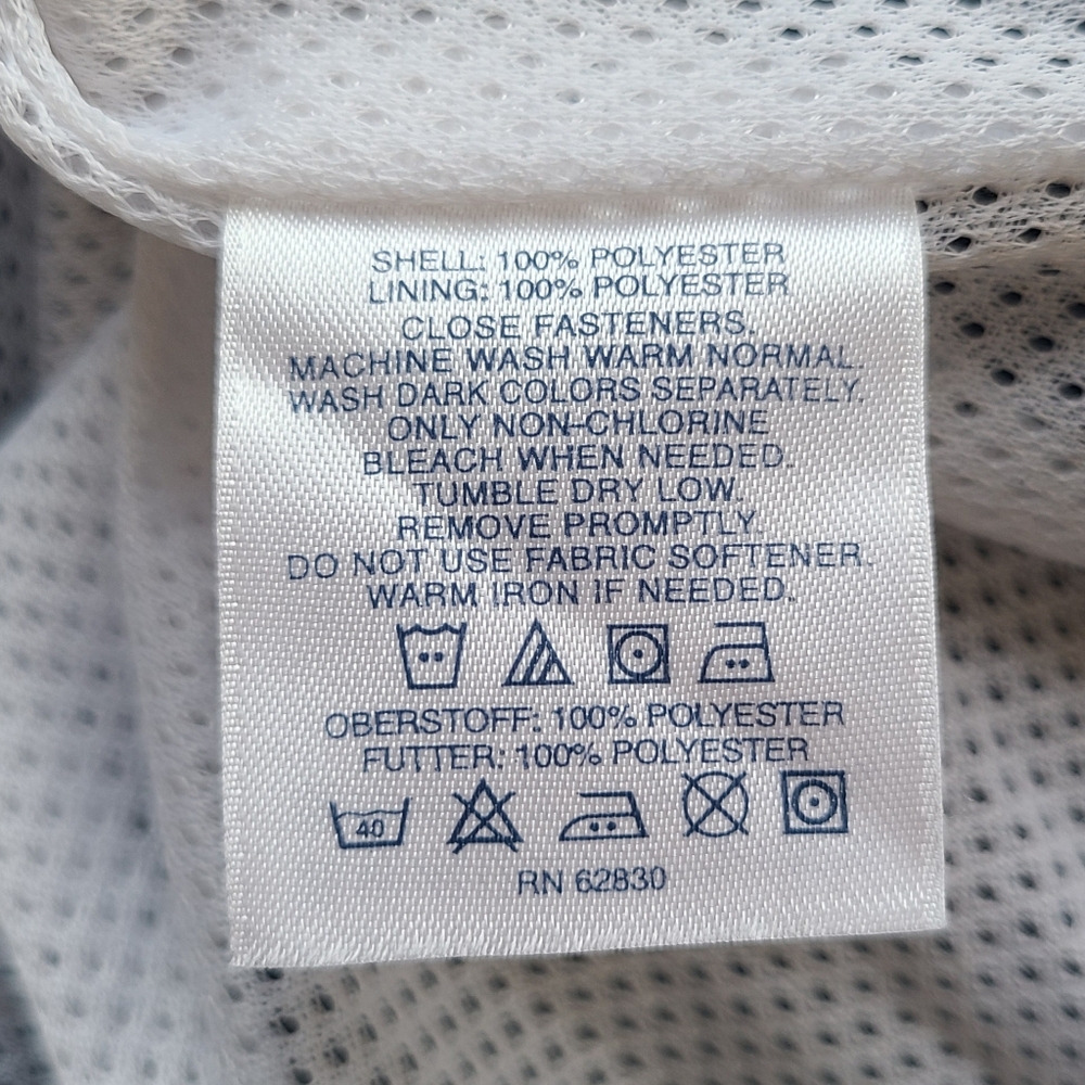 Lands End Size XL Vest V Neck Golf Mesh Lined Windbreaker Pockets Performance - Picture 11 of 11